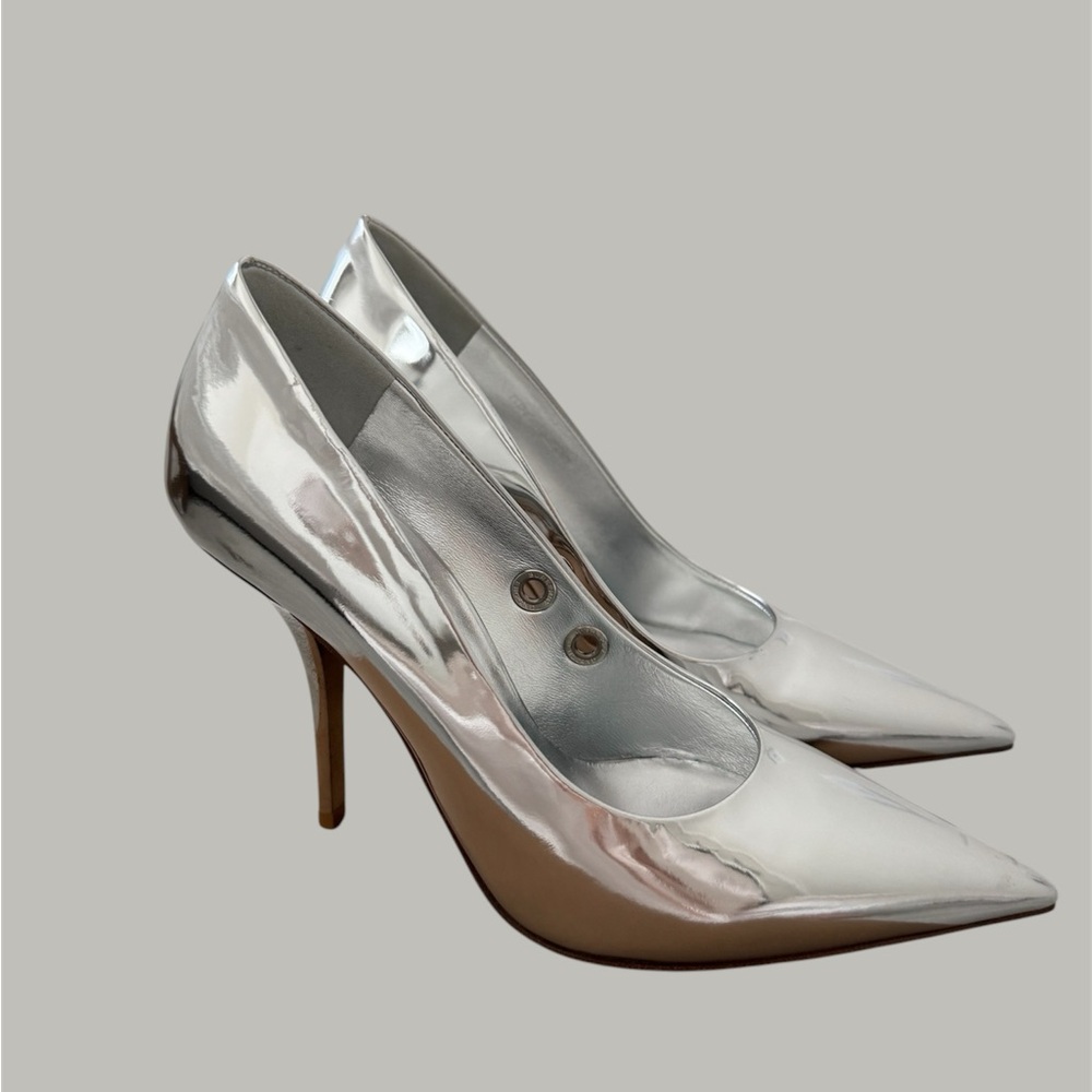 Silver Stiletto Heels